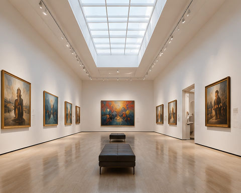 Vorschau des modernen weißen Galeriestils
