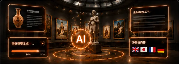 AI generating artwork information, multilingual museum content and voice narration